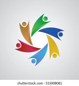 Teamwork Meeting 6. Abstract concept of a social network, friends, community, group of people, Corporate life, Business deal,