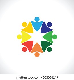 Teamwork Meeting 8. Abstract concept of a social network, friends, community, group of people, Corporate life, Business deal,