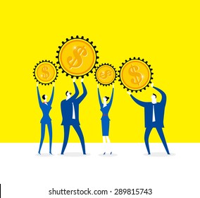 Teamwork: Money makes money