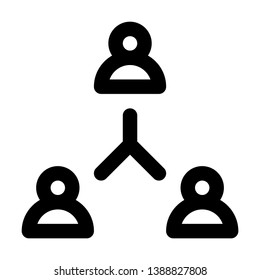 Teamwork networking employee icon for web mobile app and presentation