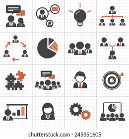 Teamwork Organization Support Strategy Community Vector Concept