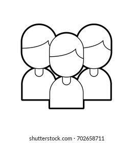 teamwork people avatars icon