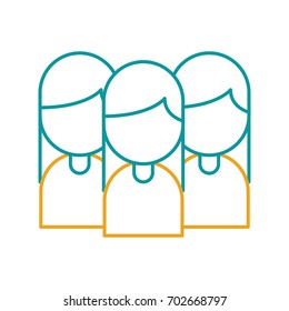 teamwork people avatars icon
