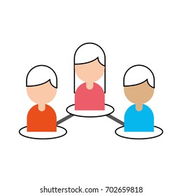 teamwork people avatars network
