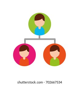 teamwork people avatars network