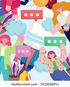 teamwork people business cartoon background