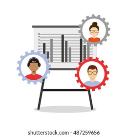 teamwork people business icon vector illustration design
