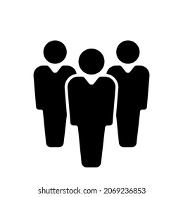 Teamwork. People group icon set. Partnership concept. Vector EPS 10. Isolated on white background.