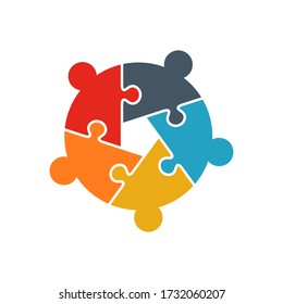 1,278 5 piece puzzle circle Images, Stock Photos & Vectors | Shutterstock