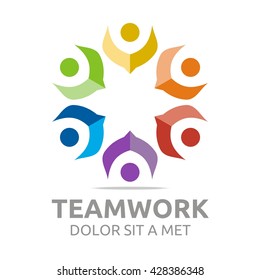 Teamwork people networking connecting