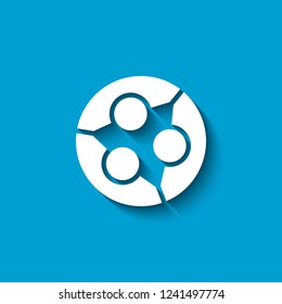 Teamwork people partners. Vector Logo Design