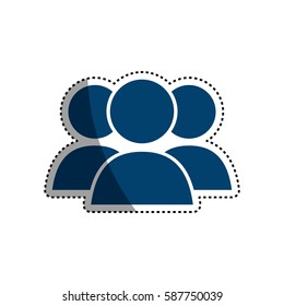 Teamwork people pictogram icon vector illustration graphic design