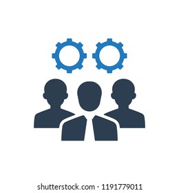 Teamwork planning icon