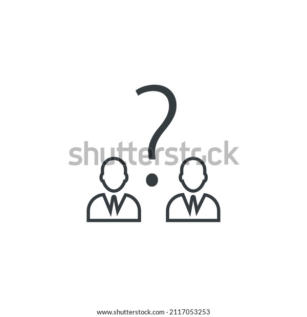 Teamwork Problem Icon Vector Teamwork Problem Stock Vector Royalty