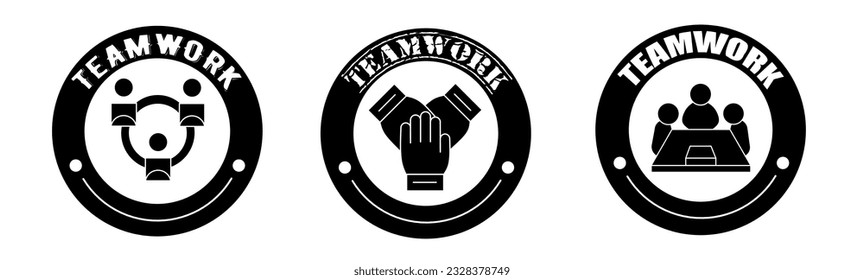 Ilustración vectorial de icono de venta de productos de trabajo en equipo. Diseño para negocios de banner de venta y venta.