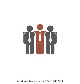 Teamwork related icon on background for graphic and web design. Creative illustration concept symbol for web or mobile app.