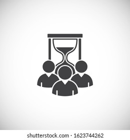 Teamwork related icon on background for graphic and web design. Creative illustration concept symbol for web or mobile app.