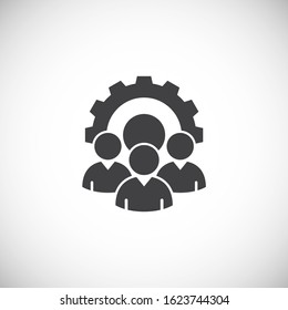 Teamwork related icon on background for graphic and web design. Creative illustration concept symbol for web or mobile app.