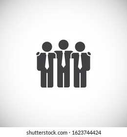Teamwork related icon on background for graphic and web design. Creative illustration concept symbol for web or mobile app.