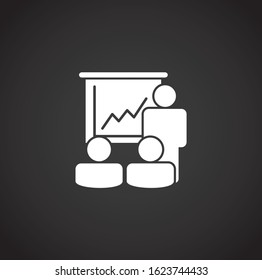 Teamwork related icon on background for graphic and web design. Creative illustration concept symbol for web or mobile app.