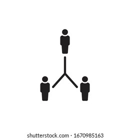 icono de relación de equipo símbolo de diseño elemento vectorial pasos 10