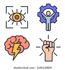 plantilla de símbolo de icono de conjunto de trabajo de equipo para ilustración vectorial de colección de diseño gráfico y web