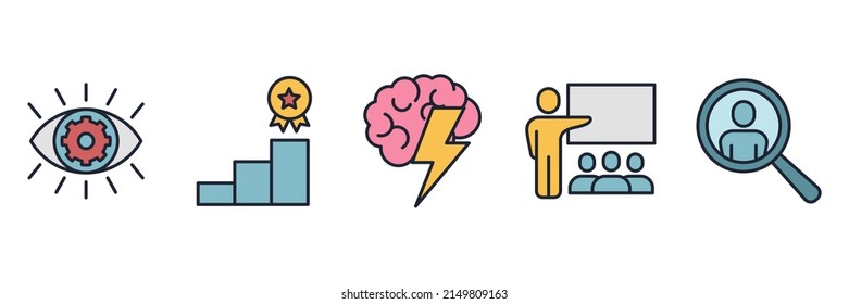 teamwork set icon symbol template for graphic and web design collection logo vector illustration
