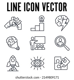 teamwork set icon symbol template for graphic and web design collection logo vector illustration