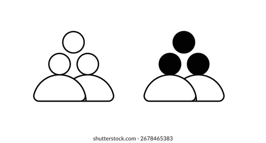 Teamwork-Set-Symbol auf weißem Hintergrund, Vektorgrafik