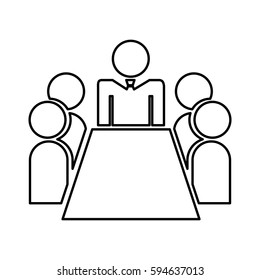 teamwork silhouette figure human