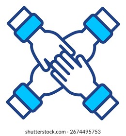 Coleção de Ícones de Vetor Simples do Trabalho em Equipe