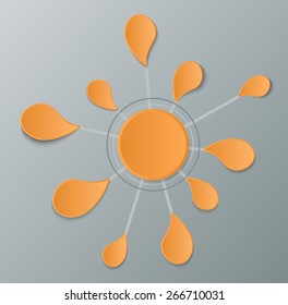 Teamwork social infographic, diagram, presentation. Layout for your options