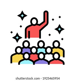 teamwork soft skill color icon vector. teamwork soft skill sign. isolated symbol illustration