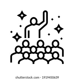 teamwork soft skill line icon vector. teamwork soft skill sign. isolated contour symbol black illustration