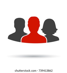 Teamwork, staff, partnership icon - vector