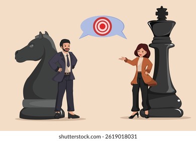 Trabalho em equipe e estratégia Alcançando os objetivos de negócios por meio do planejamento colaborativo