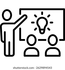 Teamwork Strategy Vector Web Icon