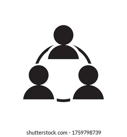 teamwork structure silhouette style icon vector illustration design