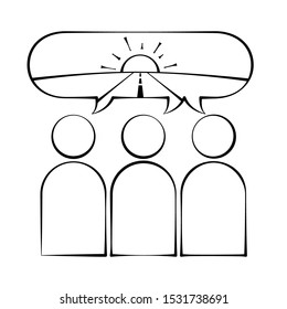 Teamwork for success / Vector stock