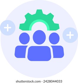 teamwork support modern icon illustration