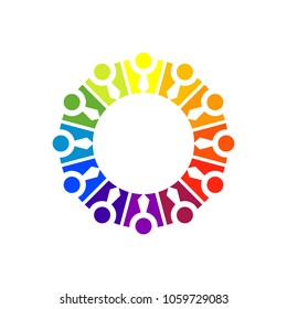 teamwork symbol community icon. logo. vector eps 10.