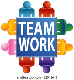 Teamwork Table Stock Vector (Royalty Free) 62041645 | Shutterstock