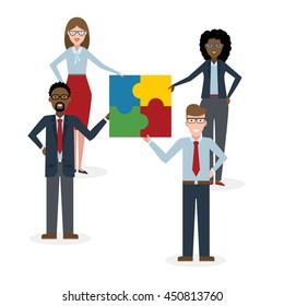 Teamwork, team buildig concept.