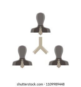 Teamwork team concept business vector icon illustration people design success