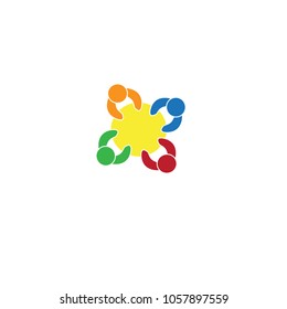 Teamwork top view icon isolated on white background. Teamwork top view icon for web site,app and logo. Creative business concept,vector illustration, eps 10