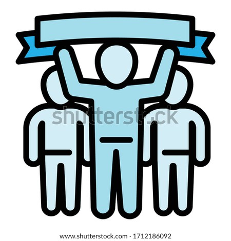 Teamwork united icon. Outline teamwork united vector icon for web design isolated on white background