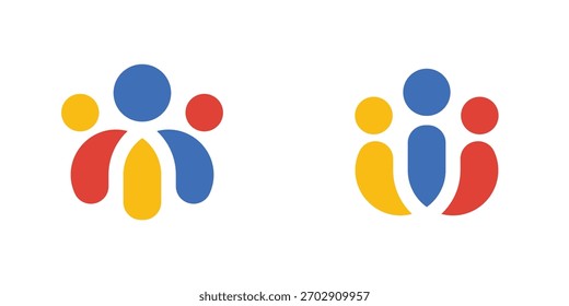 Logo de la asociación de trabajo en equipo Unity, un diseño de doble significado que combina múltiples figuras humanas para simbolizar la colaboración, la asociación y la fuerza colectiva.