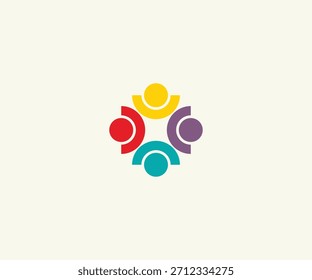 Teamwork  Unity People Logo Design