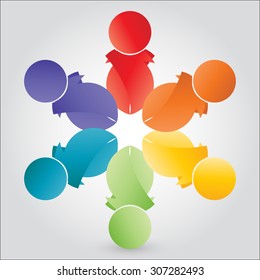 Teamwork Unity Vector Illustration