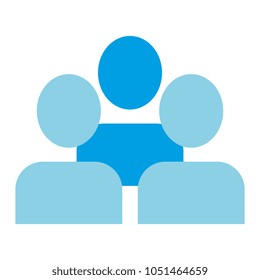 teamwork users isolated icon